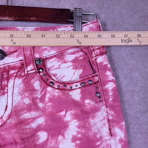 Miss Me Pink Tie-Dye Skinny Jeans - Picture 3 of 7